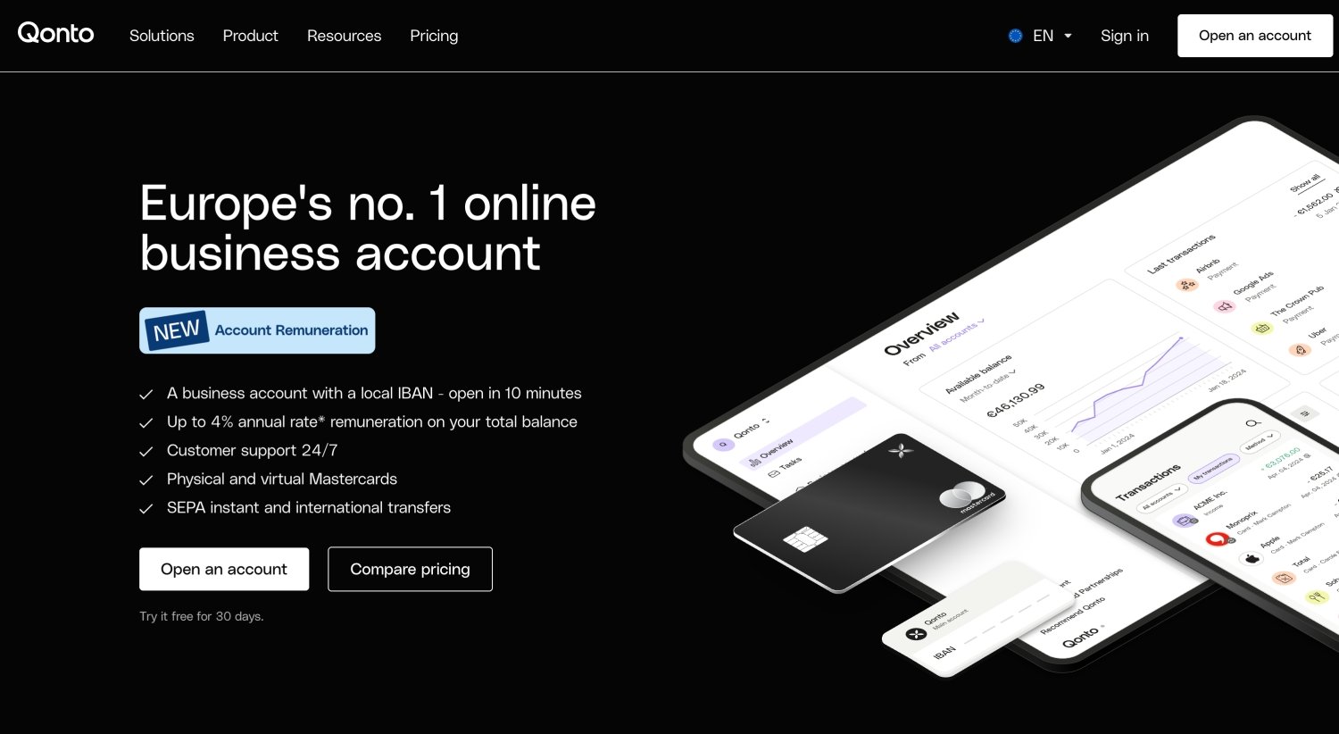 Best Online Banks - Qonto